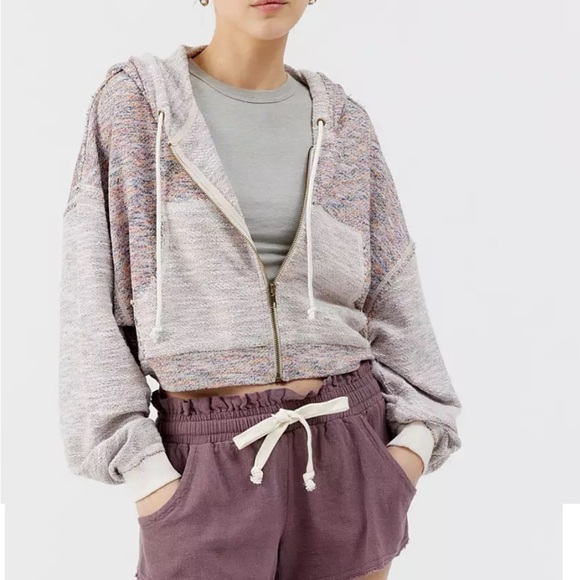 BDG Urban Outfitters Leah Beach Full Zip Hoodie women’s size medium sweatshirt - Picture 2 of 16